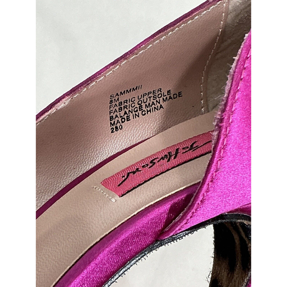 Womans Betsey Johnson Sammmll Pink Platform Peep Toe Heel Pumps 8 M - Picture 7 of 9